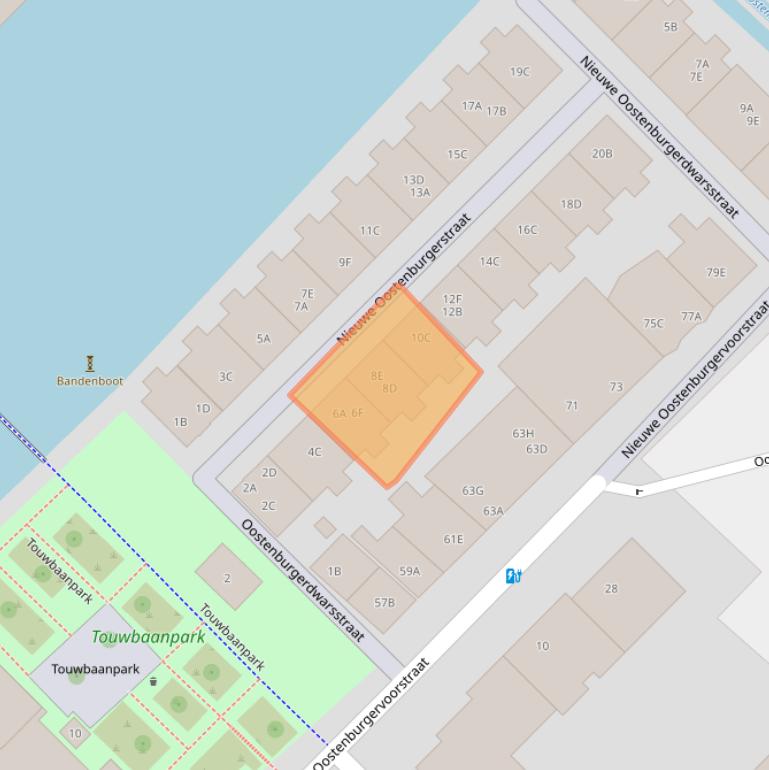 Kaart van postcodegebied 1018MH.