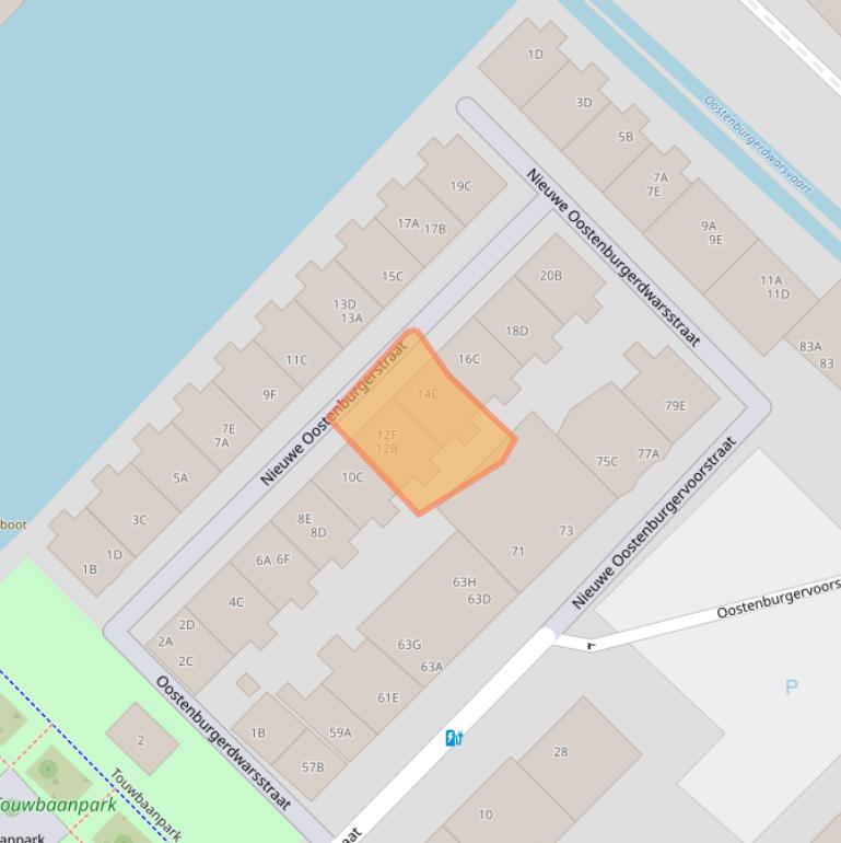 Kaart van postcodegebied 1018MJ.