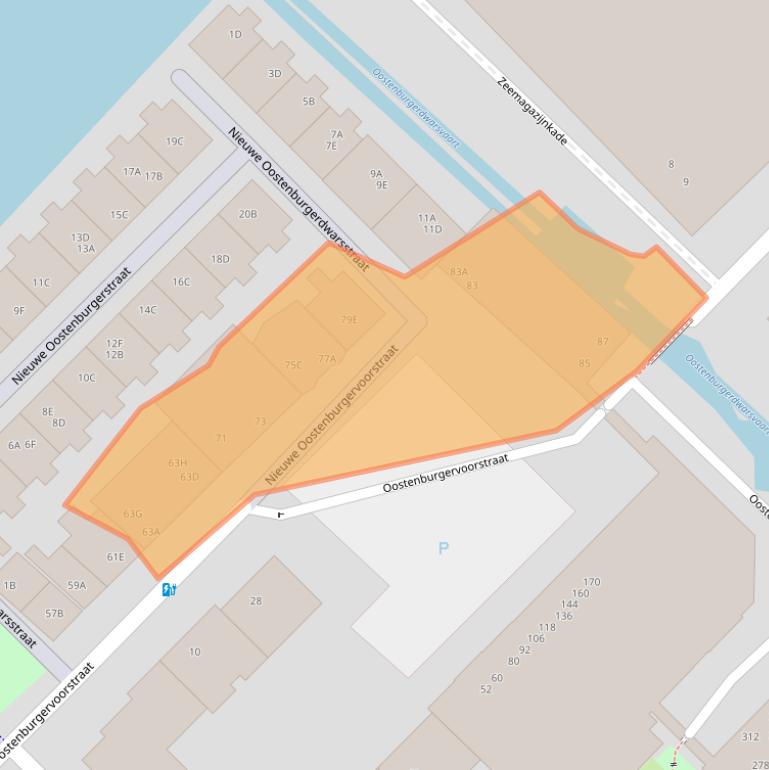 Kaart van postcodegebied 1018MP.