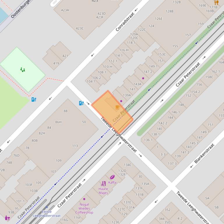 Kaart van postcodegebied 1018PG.