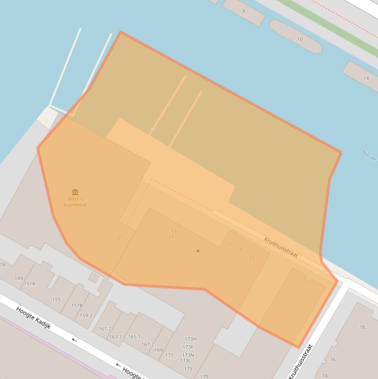 Kaart van postcodegebied 1018WJ.