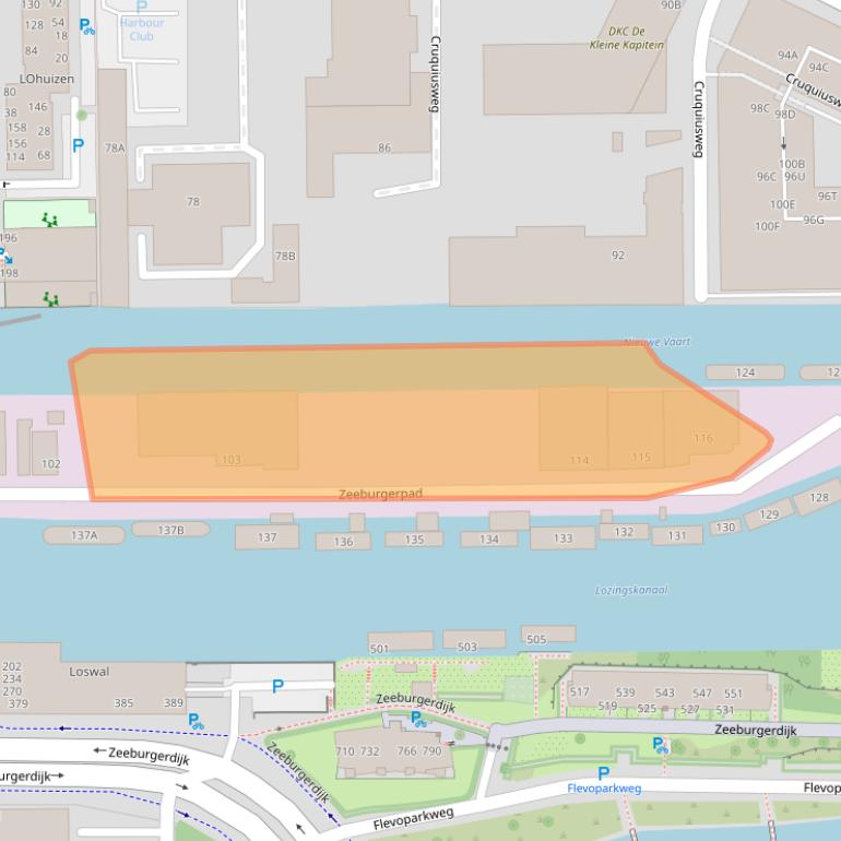 Kaart van postcodegebied 1019AE.