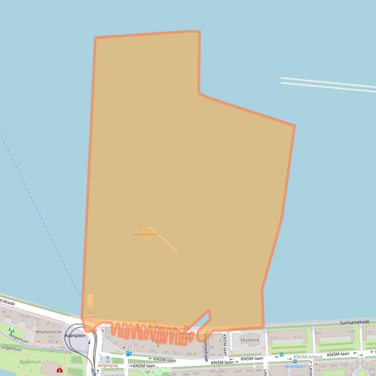 Kaart van postcodegebied 1019BH.