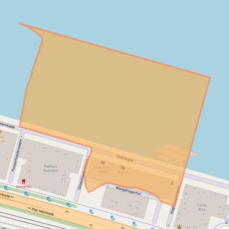 Kaart van postcodegebied 1019BL.