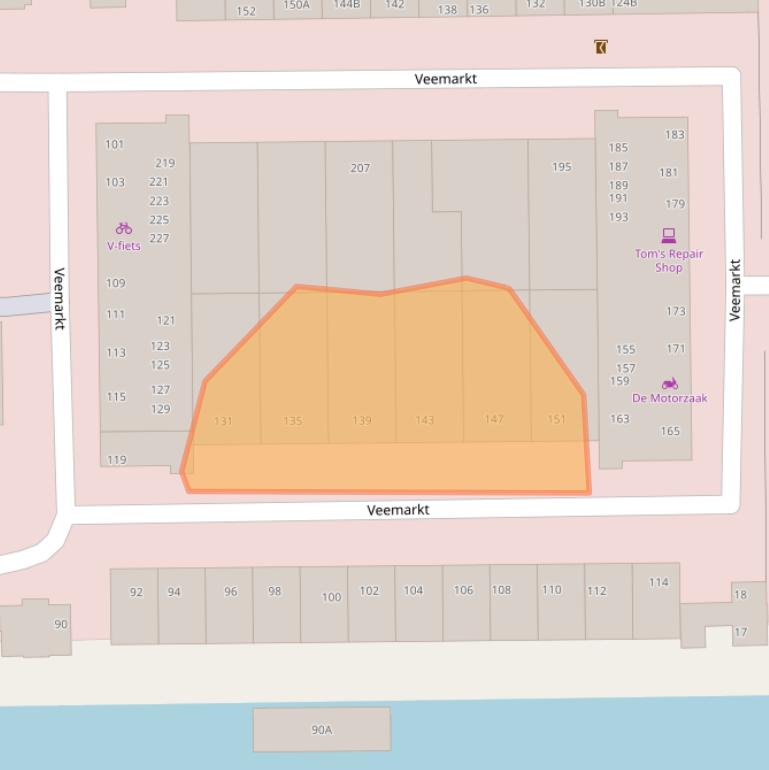 Kaart van postcodegebied 1019CC.