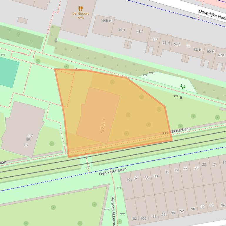 Kaart van postcodegebied 1019DR.