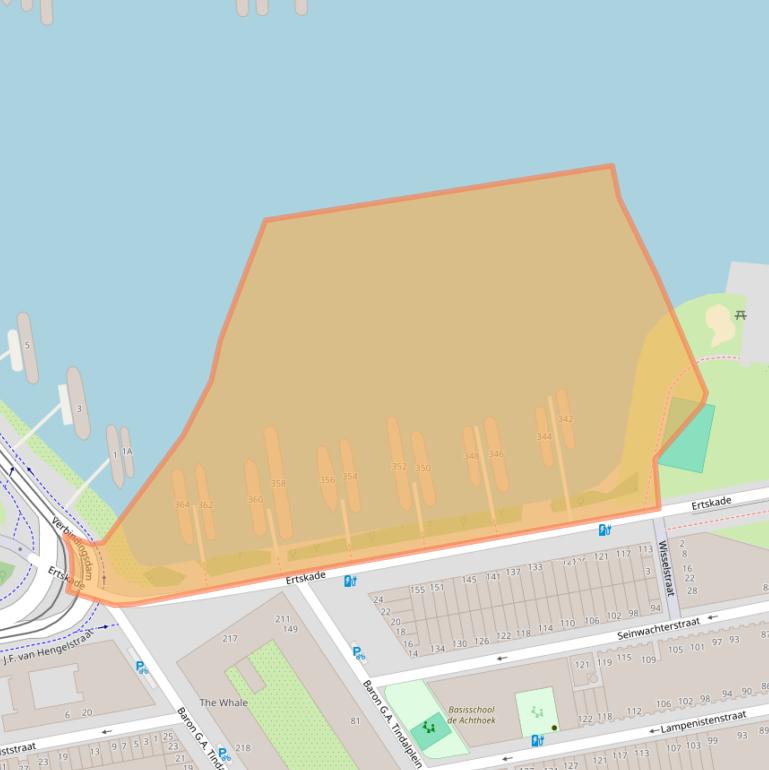 Kaart van postcodegebied 1019EZ.