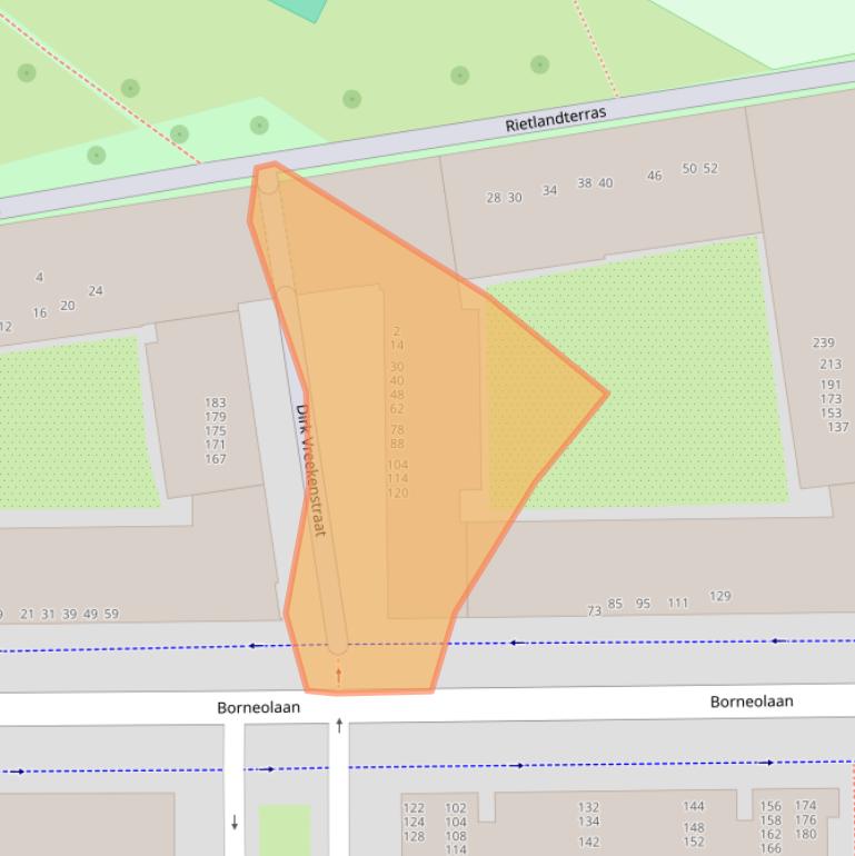 Kaart van postcodegebied 1019GD.