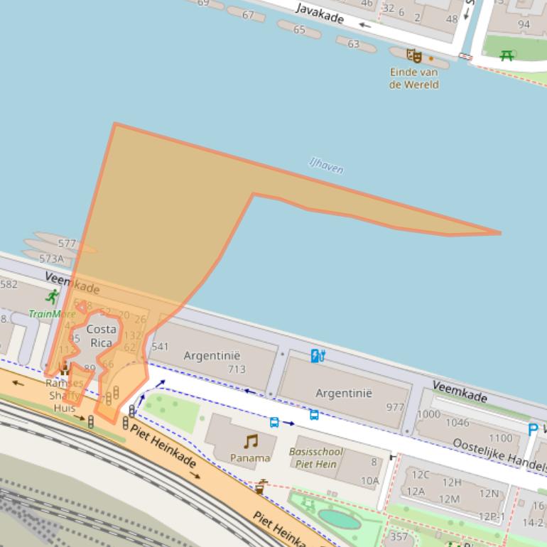 Kaart van postcodegebied 1019HV.