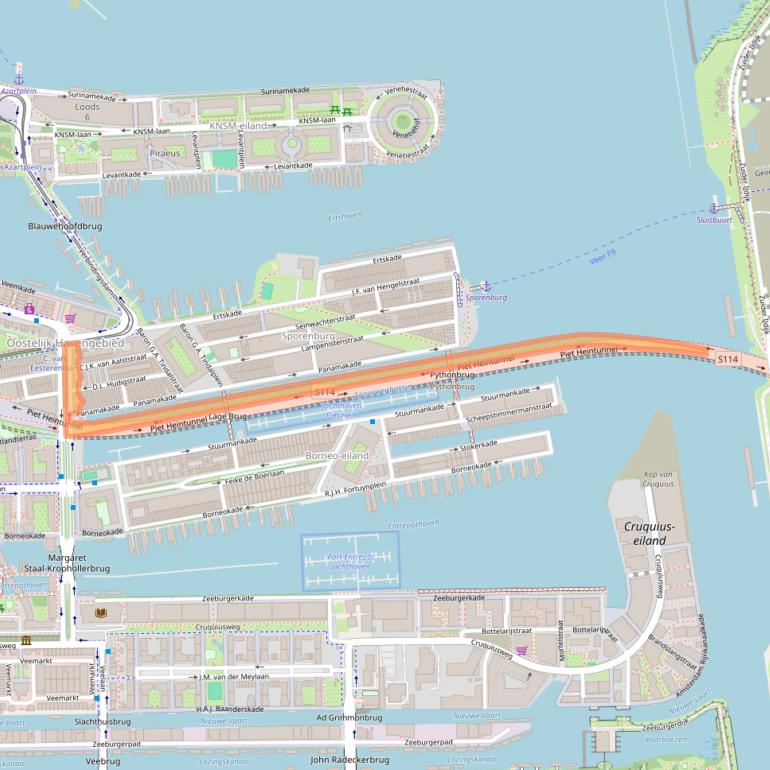 Kaart van postcodegebied 1019JK.