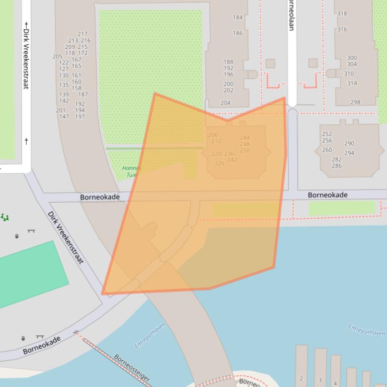 Kaart van postcodegebied 1019KJ.