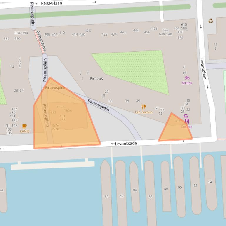 Kaart van postcodegebied 1019MD.