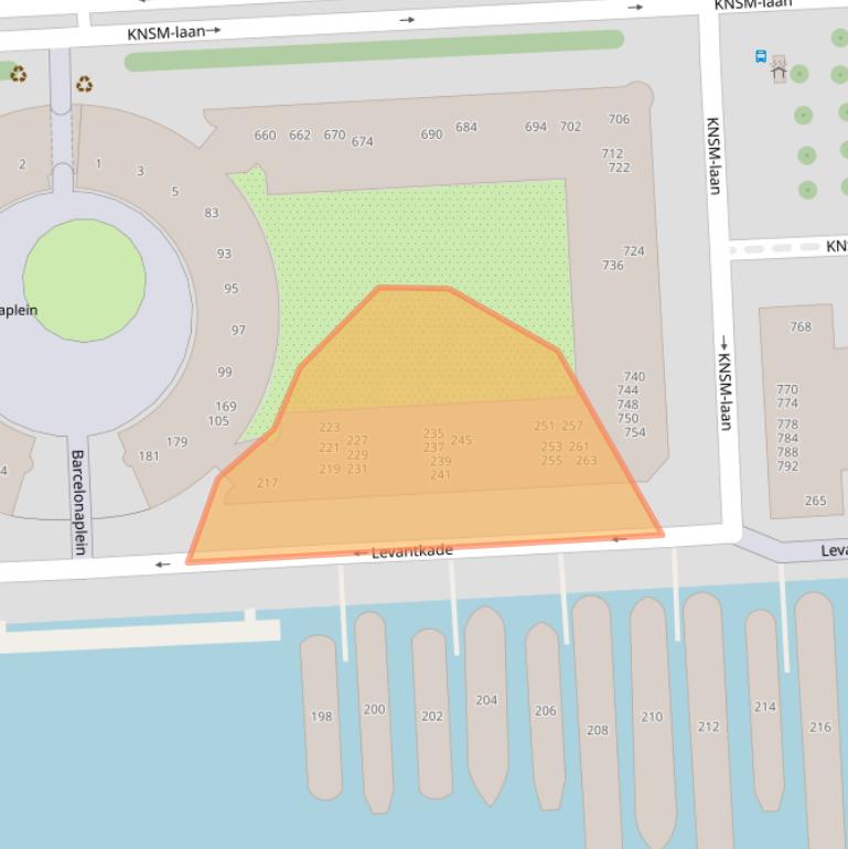 Kaart van postcodegebied 1019MG.