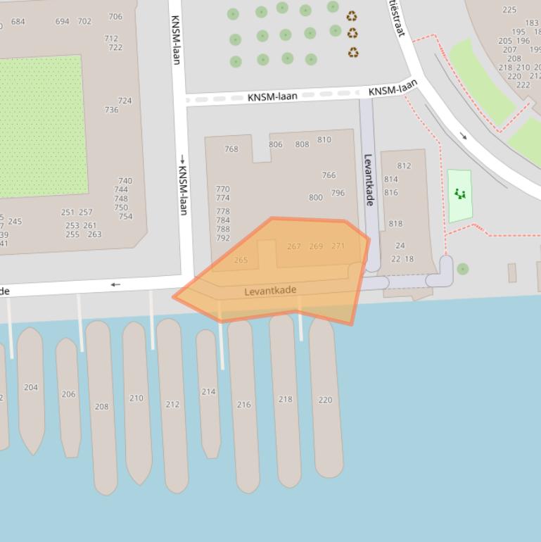 Kaart van postcodegebied 1019MH.