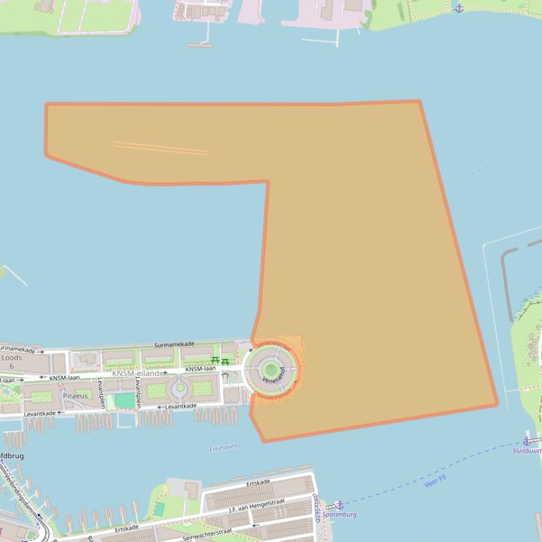 Kaart van postcodegebied 1019NJ.