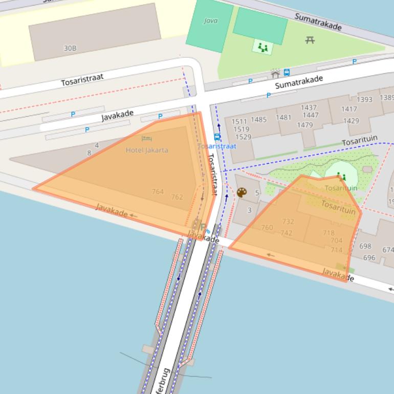 Kaart van postcodegebied 1019SH.