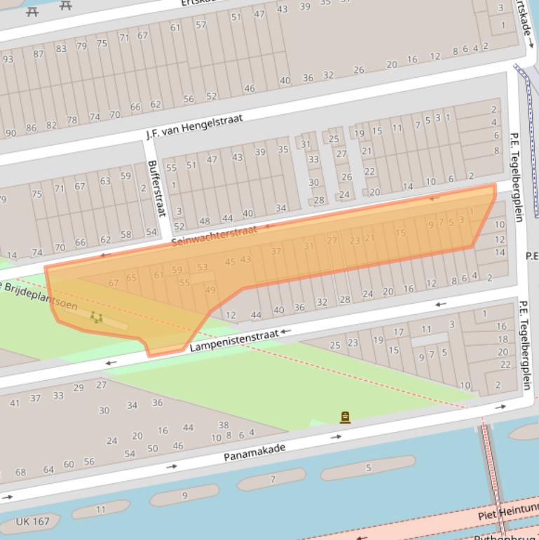 Kaart van postcodegebied 1019TD.