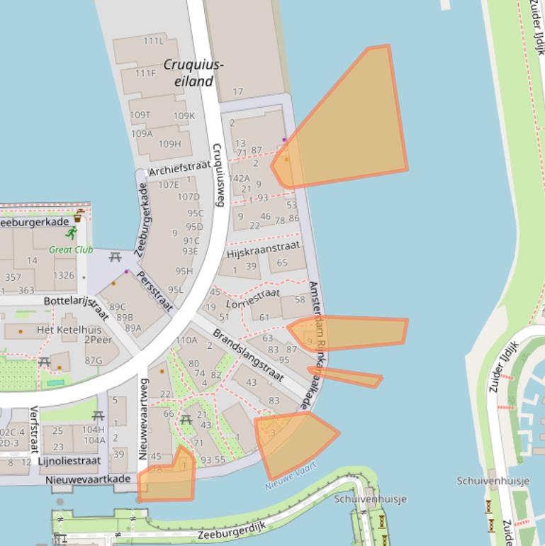 Kaart van postcodegebied 1019VA.