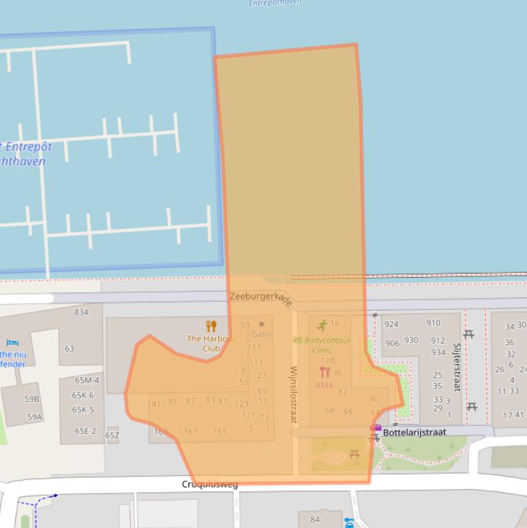 Kaart van postcodegebied 1019VM.