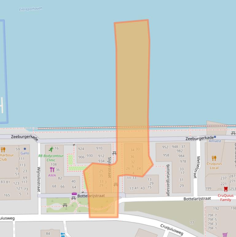 Kaart van postcodegebied 1019VN.