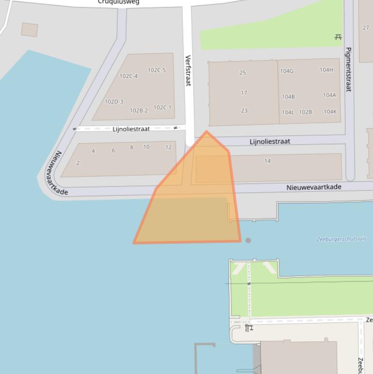 Kaart van postcodegebied 1019VX.