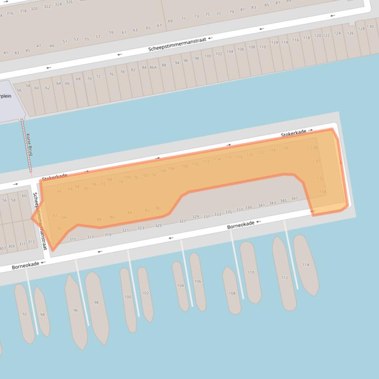 Kaart van postcodegebied 1019XB.