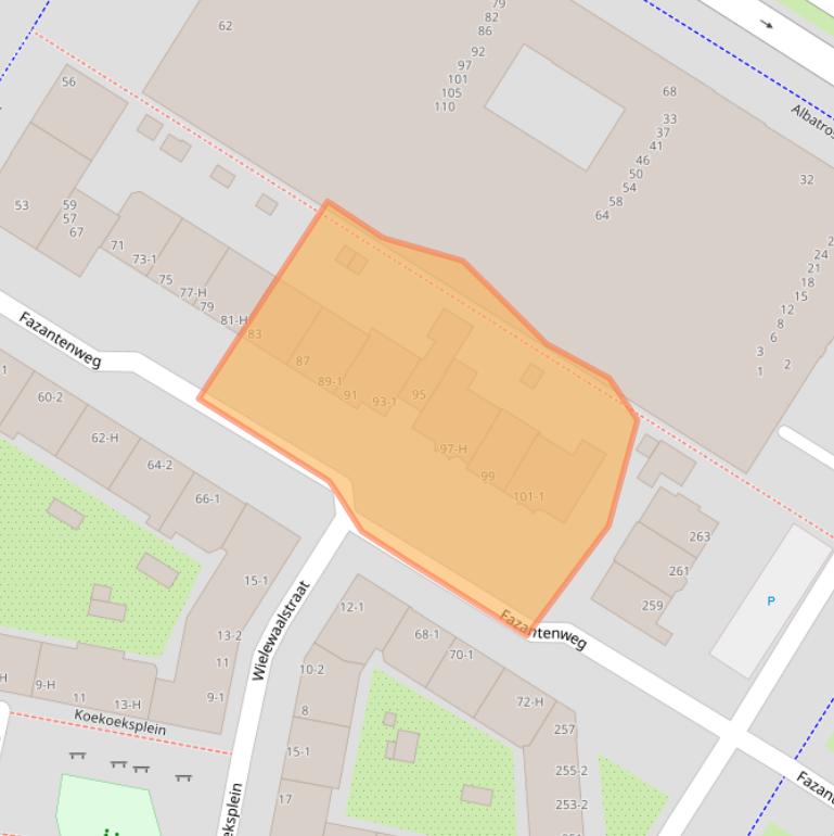 Kaart van postcodegebied 1021HM.