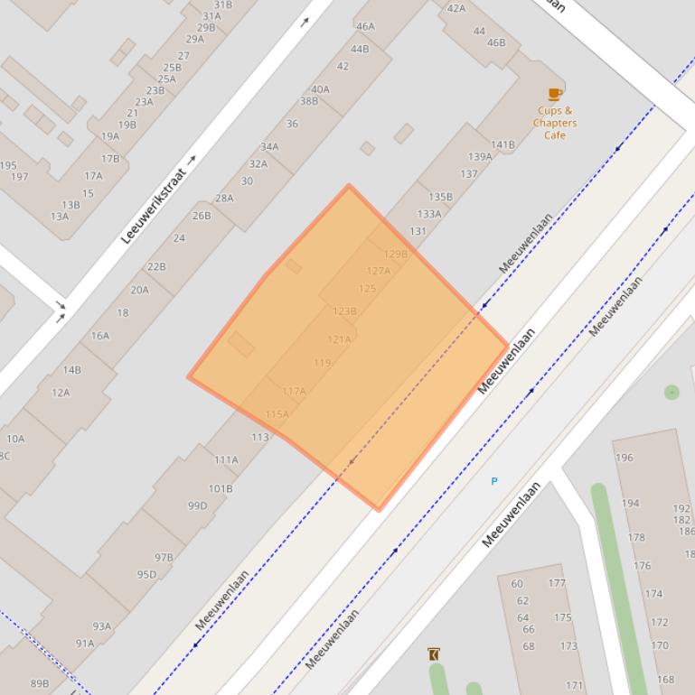 Kaart van postcodegebied 1021HZ.