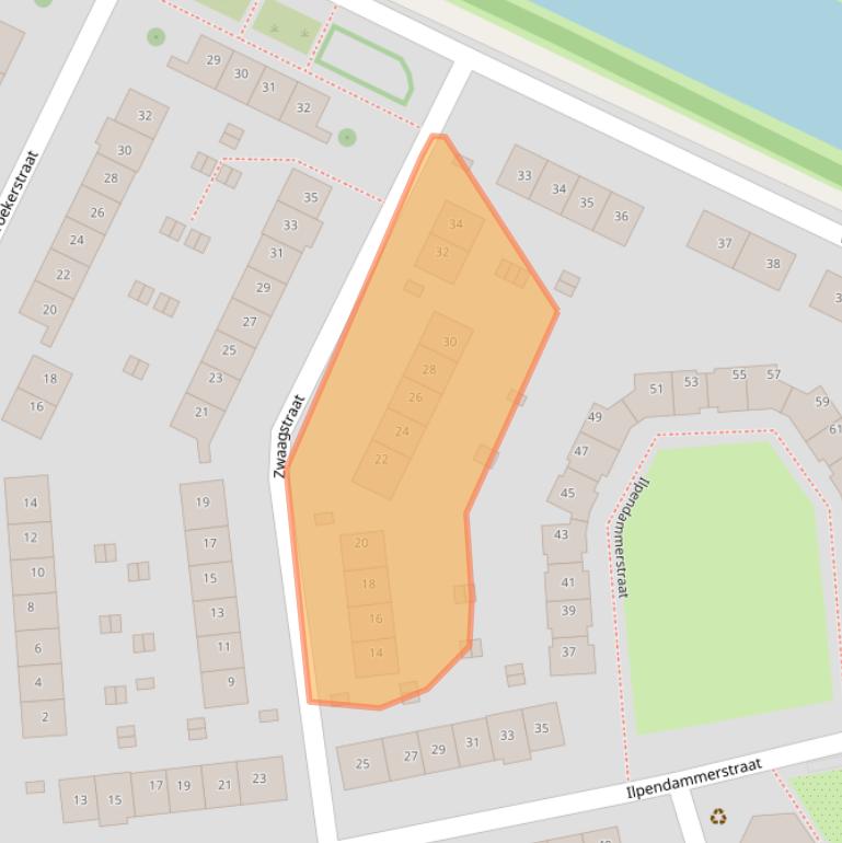 Kaart van postcodegebied 1023AR.