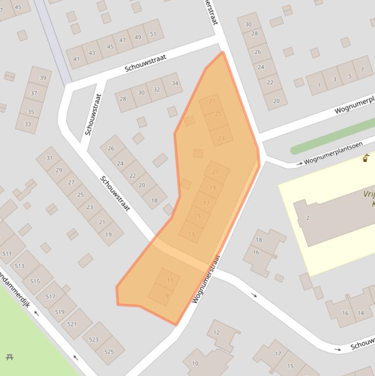 Kaart van postcodegebied 1023CB.