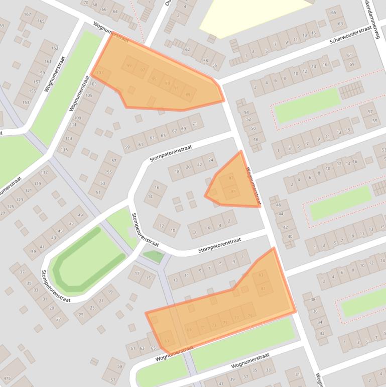 Kaart van postcodegebied 1023CD.