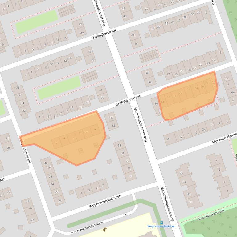 Kaart van postcodegebied 1023EK.