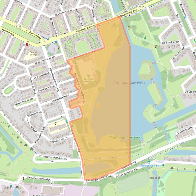 Kaart van postcodegebied 1023EL.