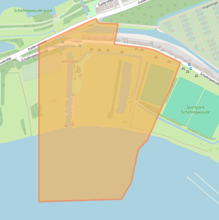 Kaart van postcodegebied 1023NA.