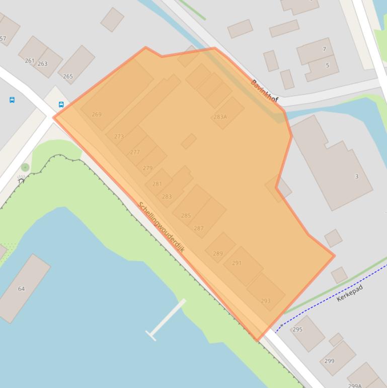 Kaart van postcodegebied 1023NH.