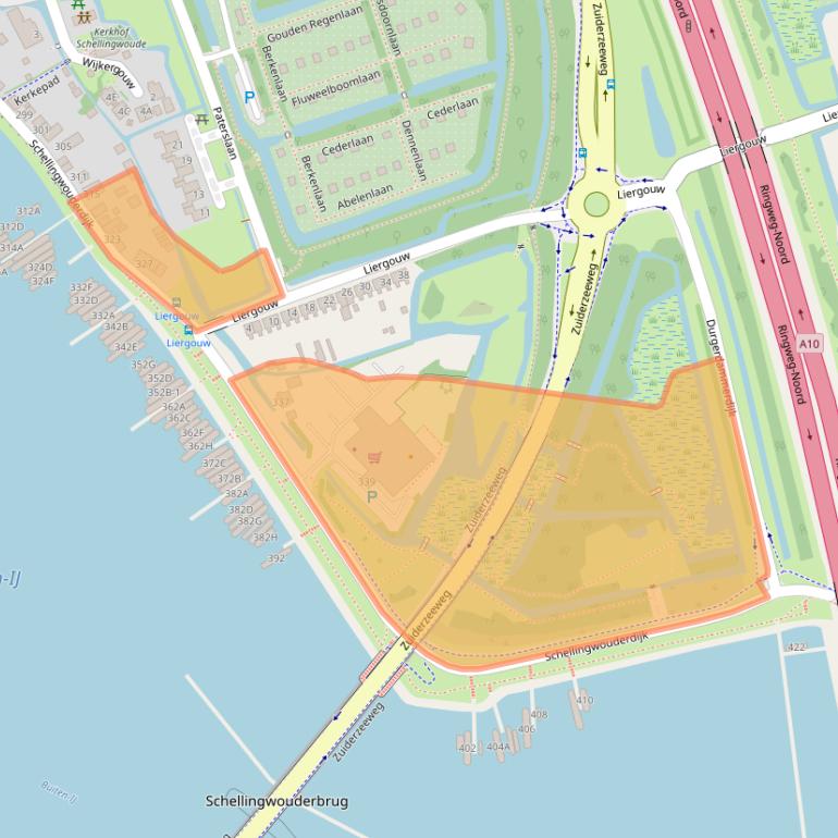 Kaart van postcodegebied 1023NK.