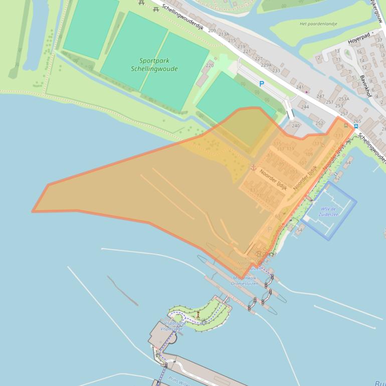 Kaart van postcodegebied 1023NT.