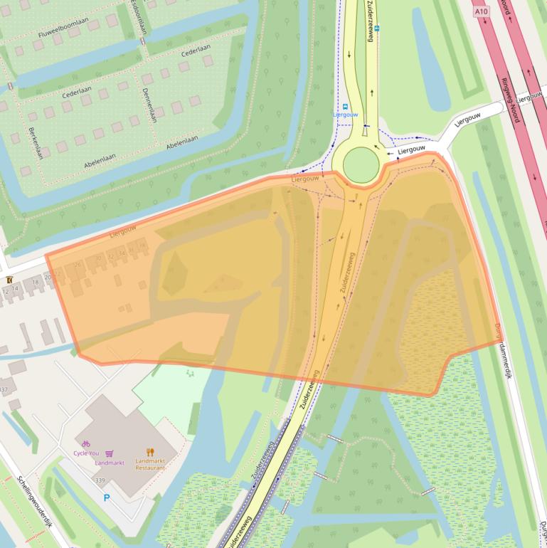 Kaart van postcodegebied 1023PB.