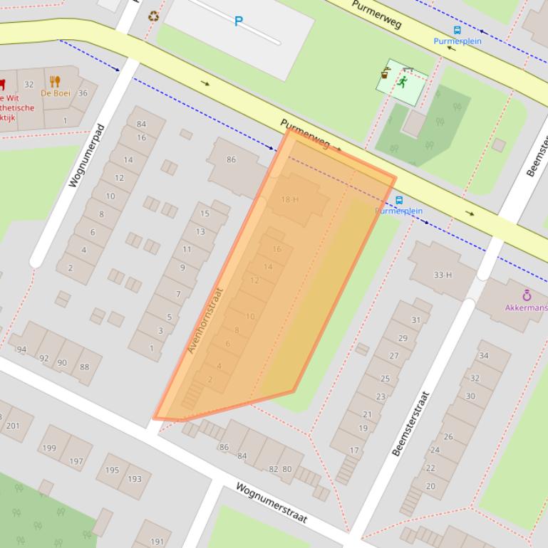 Kaart van postcodegebied 1023TS.