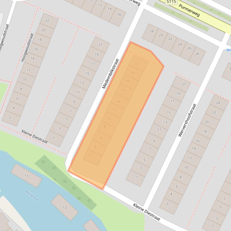 Kaart van postcodegebied 1023XP.