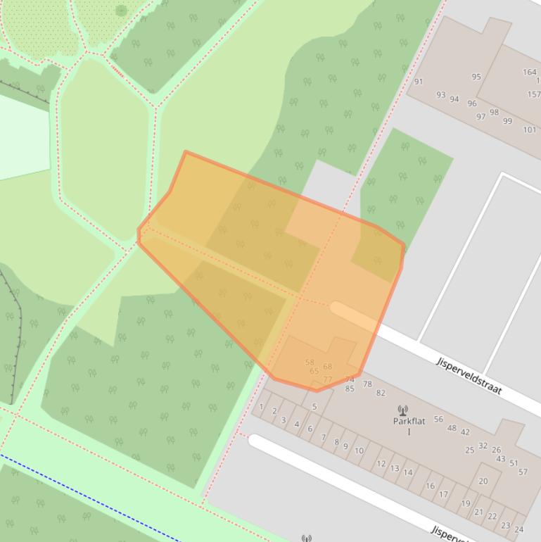 Kaart van postcodegebied 1024AC.