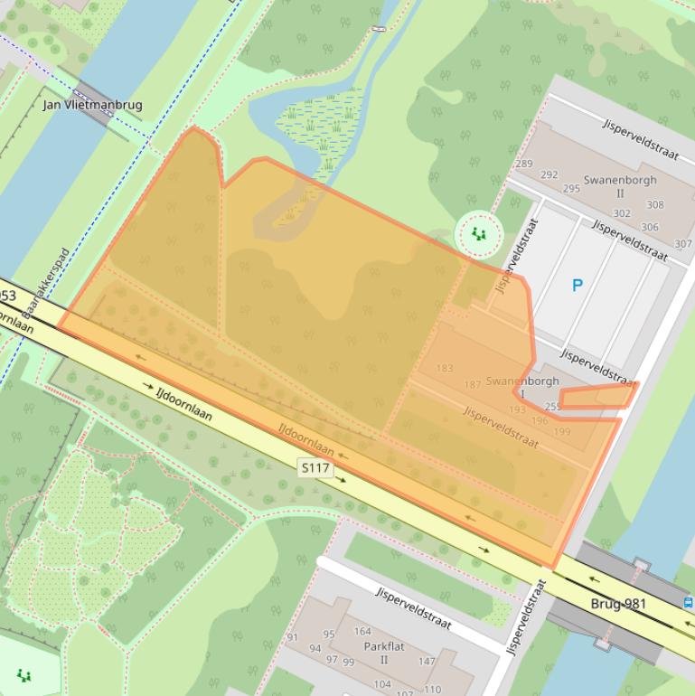 Kaart van postcodegebied 1024AK.
