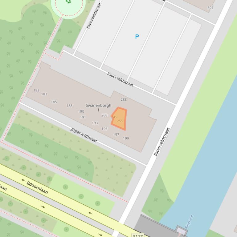 Kaart van postcodegebied 1024AM.