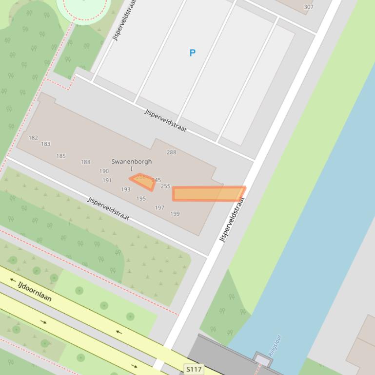 Kaart van postcodegebied 1024AN.