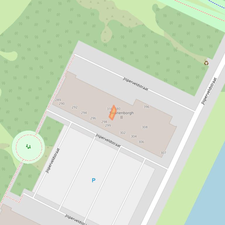 Kaart van postcodegebied 1024AR.