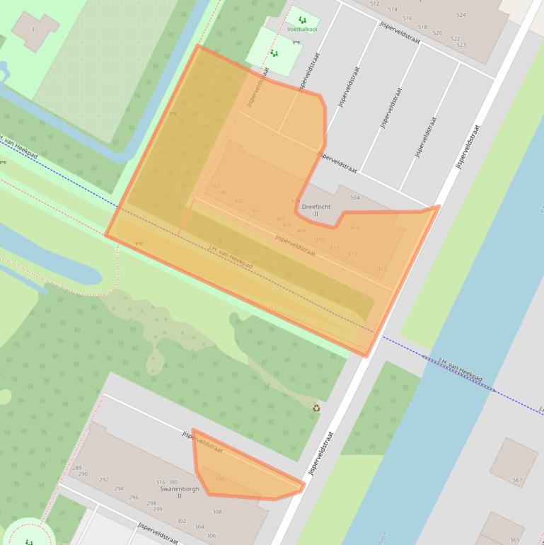 Kaart van postcodegebied 1024AV.