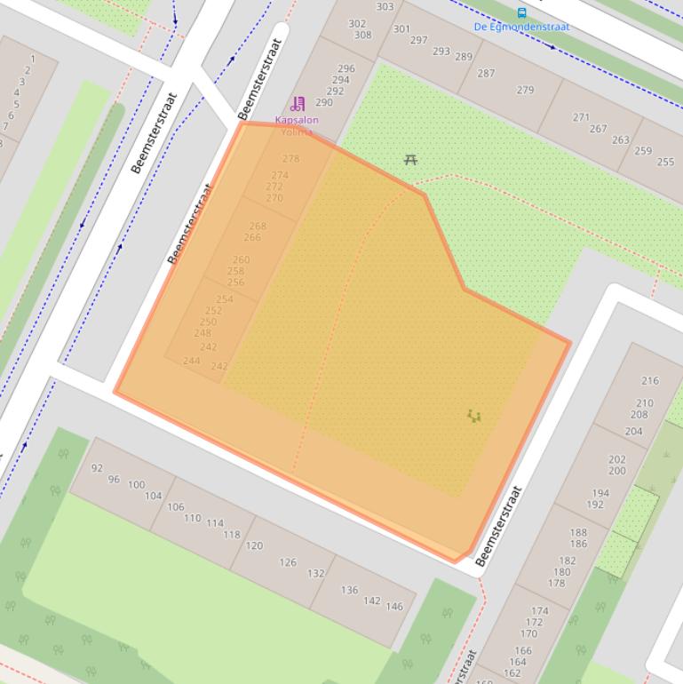 Kaart van postcodegebied 1024BK.