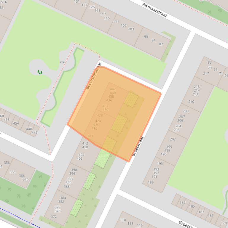 Kaart van postcodegebied 1024BR.