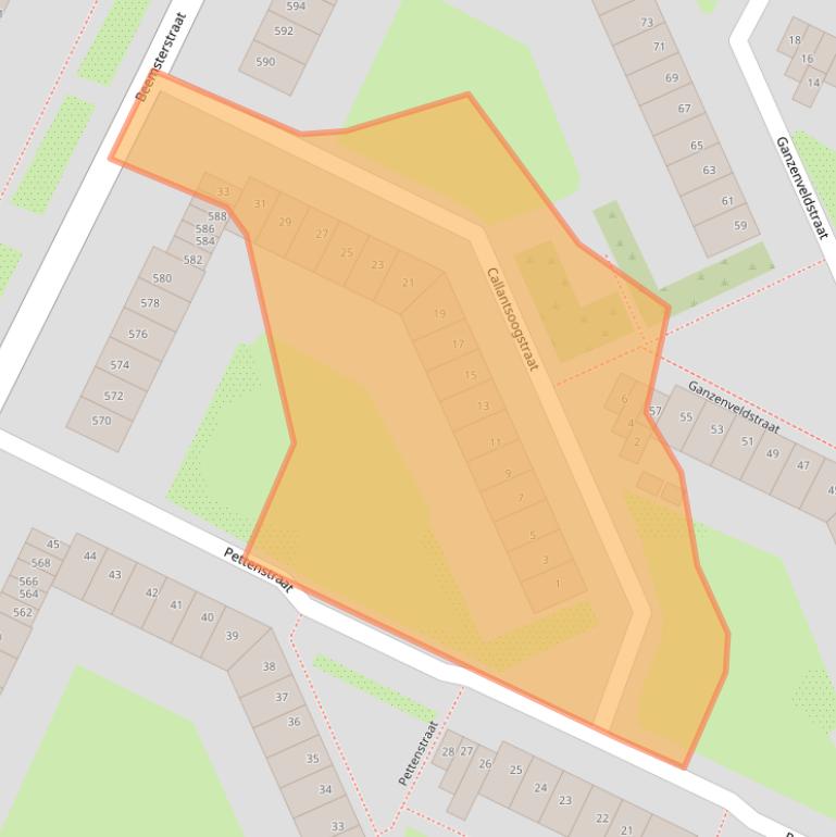 Kaart van postcodegebied 1024CP.