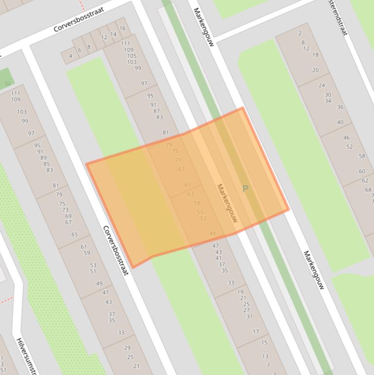 Kaart van postcodegebied 1024CV.